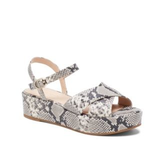 Kate Spade Bunton Leather Flatform Sandals Sz 8.5